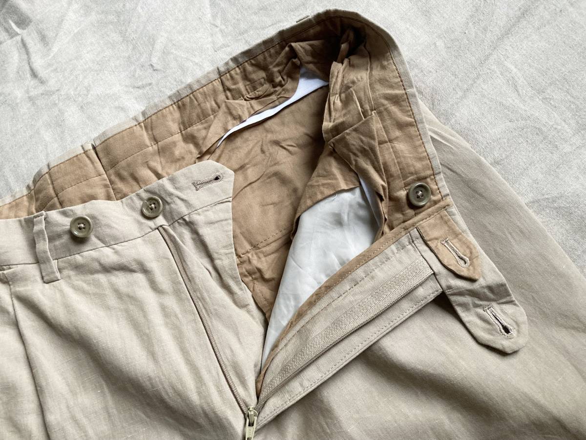 De Petrillo デペトリロ Posillipo Z/C リネン コットン タック