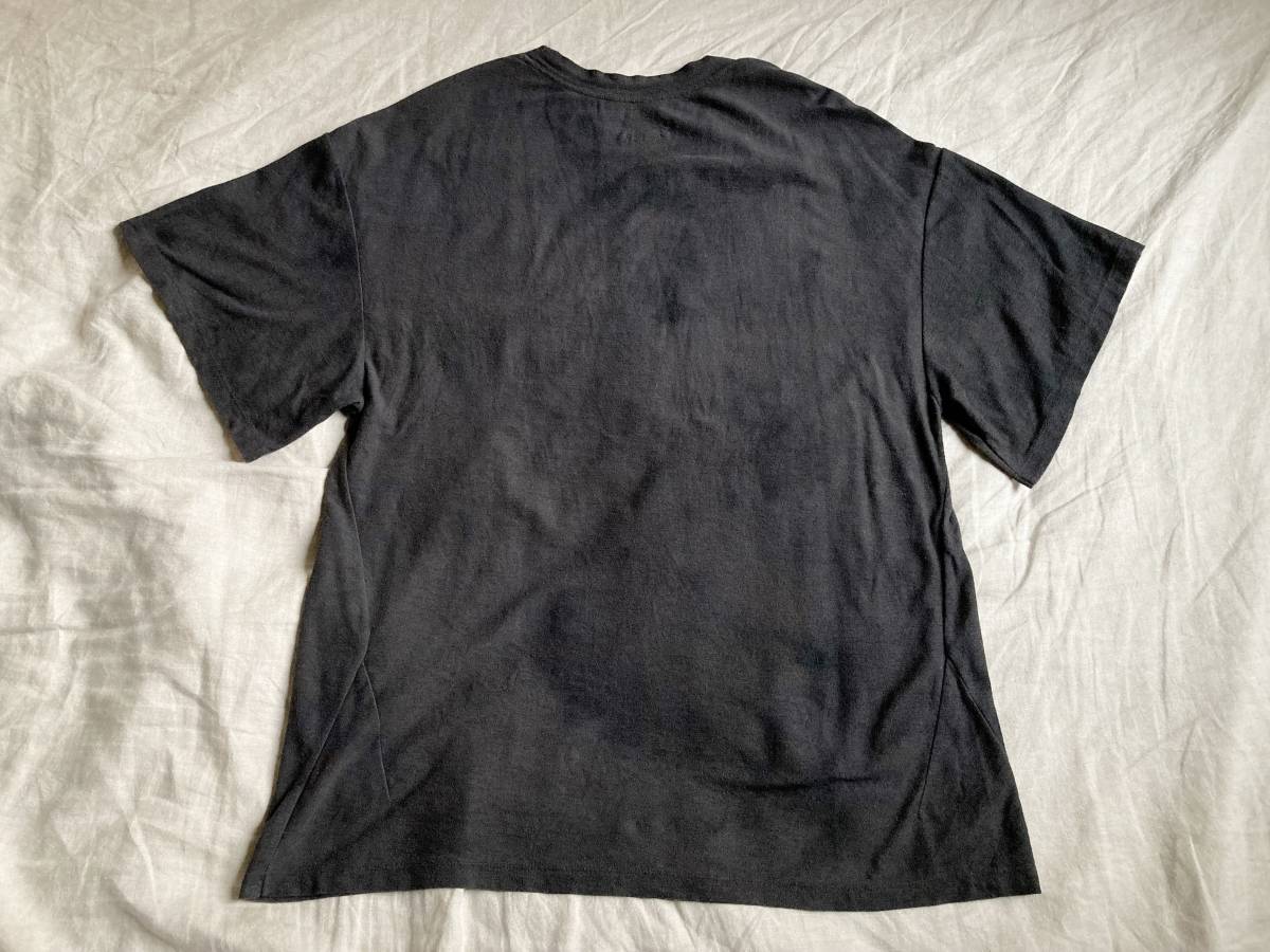 ラッピング不可】 黒 Tシャツ カットソー コットン オーバーサイズ
