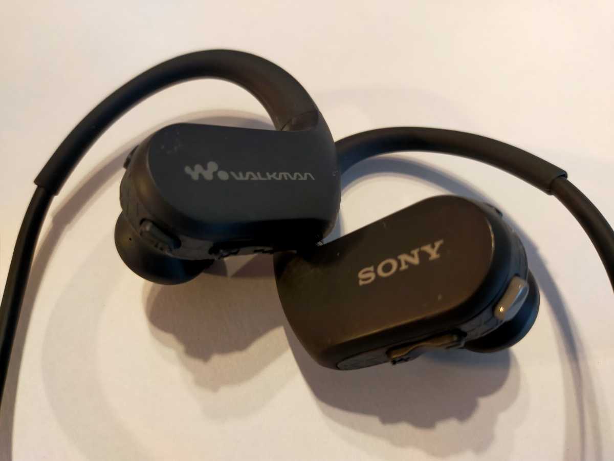 ソニー ヘッドホン一体型ウォークマン Wシリーズ NW-WS413 4GB MP3プレーヤー ブラック NW-WS4