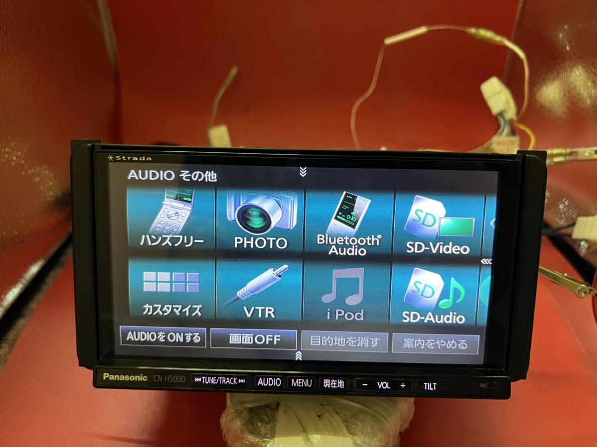 即決★パナソニック Panasonic Strada HDDナビゲーション デジタルTV iPod Bluetooth SD Video ★地図2011 年度CN-H500D 綺麗★.の画像6