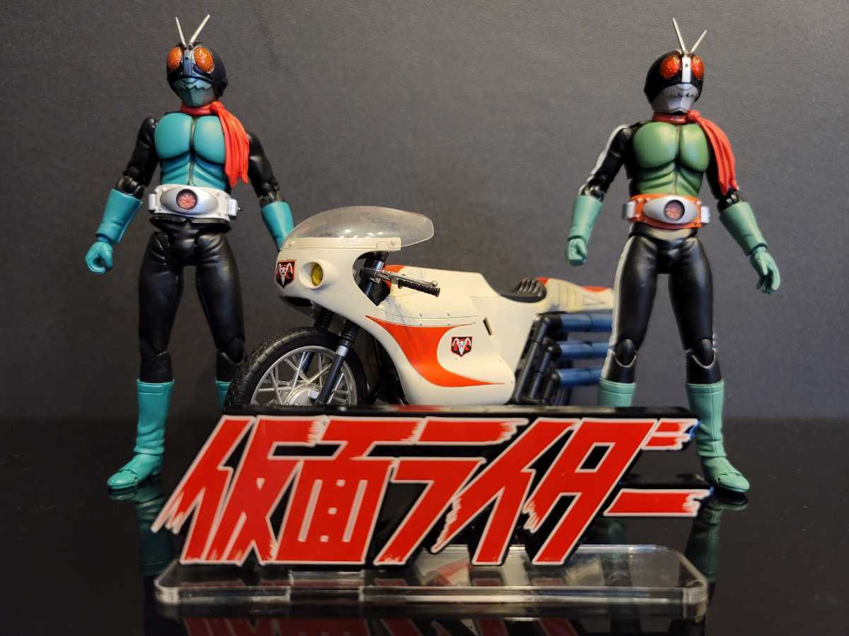 開封 S.H.Figuarts 旧サイクロン号 ＋ 仮面ライダー旧1号 ＋ 魂の夏コレ2014 二次抽選販売 仮面ライダー旧2号 ＋ アクリルスタンド  セット