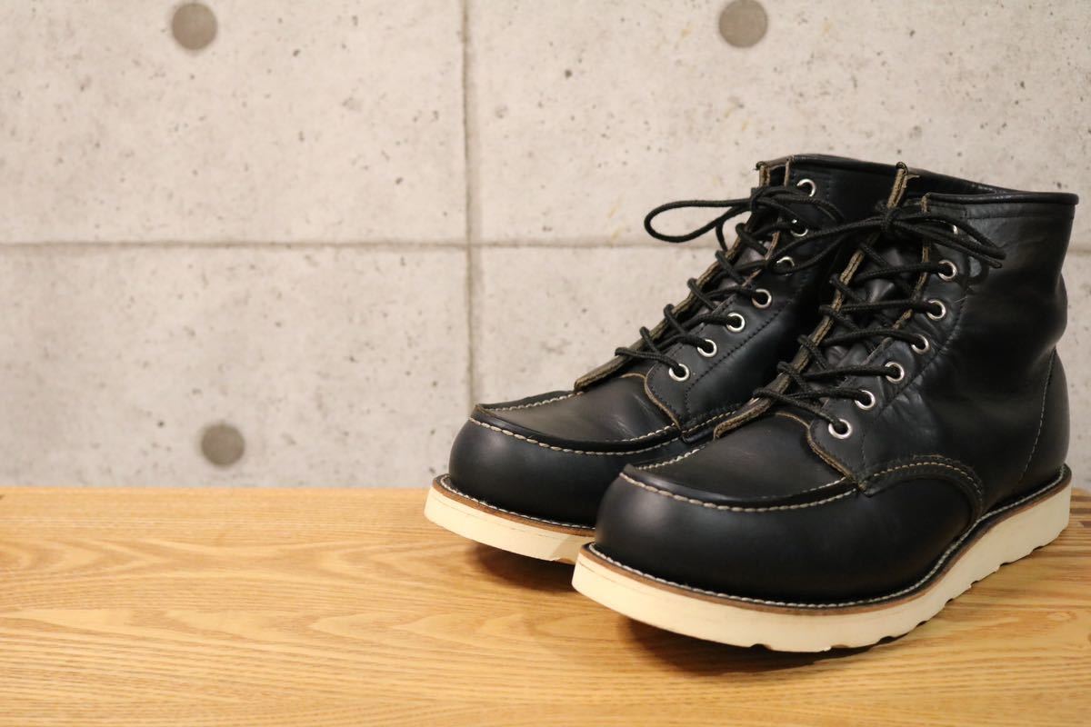 茶芯 刺繍羽タグ Vintage RED WING Classic Moc No.8179 US8E 26cm