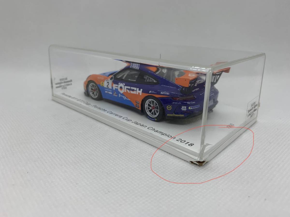 SPARK 1/43 PORSCHE 911 GT3 CUP NO.2 PORSCHE CARRERA CUP JAPAN CHAMPION 2018 J04-L-142_画像8