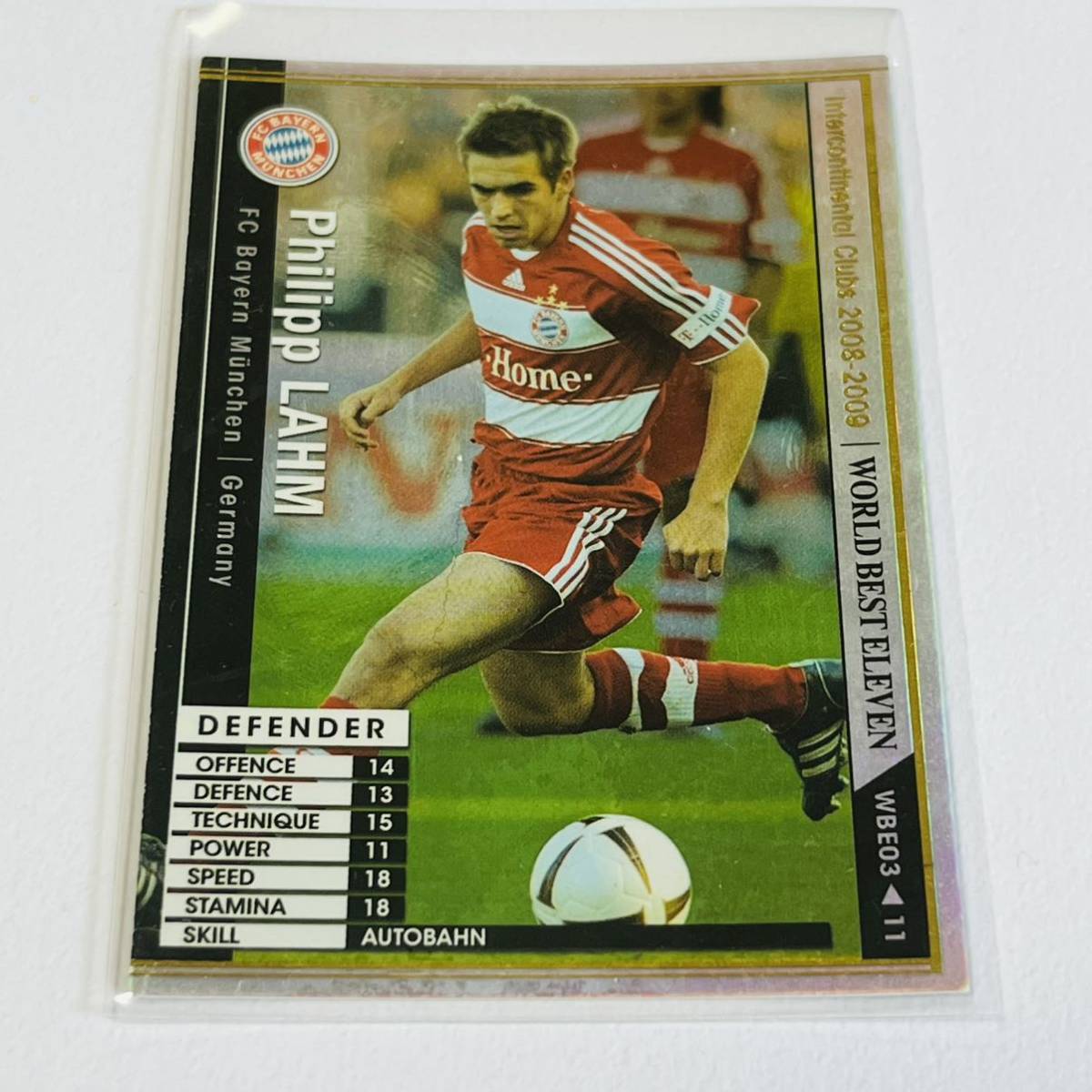 ♪♪WCCF 08-09 WBE フィリップ・ラーム Philipp Lahm Bayern Munchen ♪三点落札で普通郵便送料無料♪_画像1