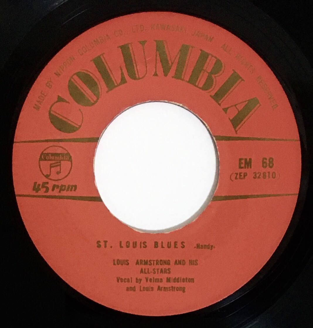 50年代オリジナル3曲入りEP！ルイ・アームストロング Louis Armstrong Plays W.C. Handy Columbia EM-68_画像3