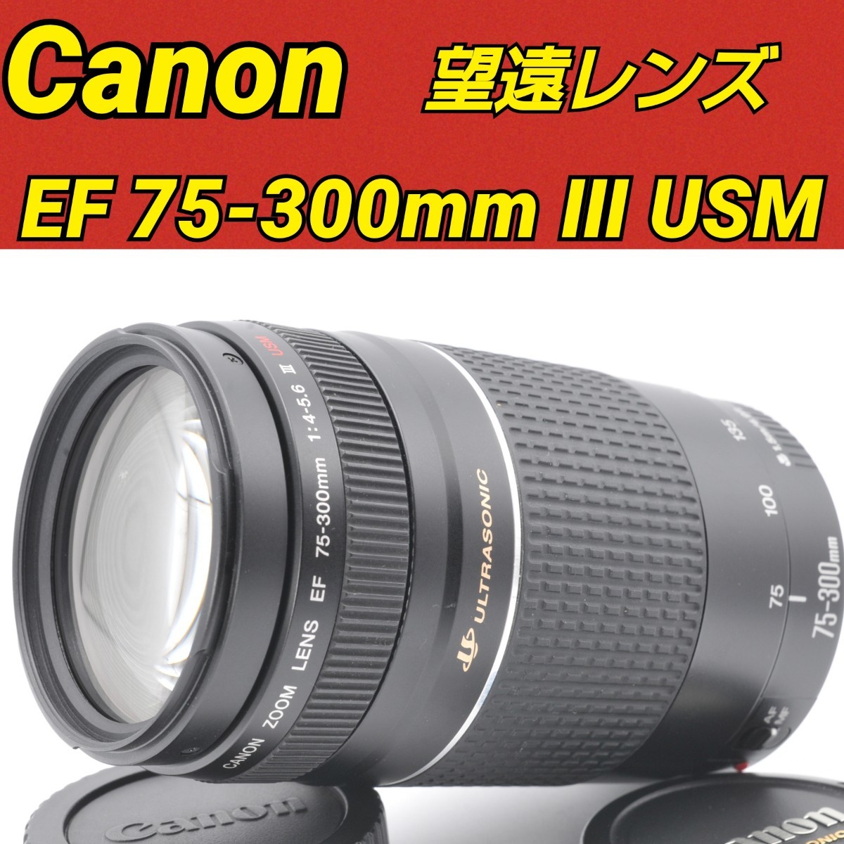 れなし Canon - 極上品☆ キャノン Canon EF 75-300mm III 望遠レンズ01の通販 by ネコ's shop