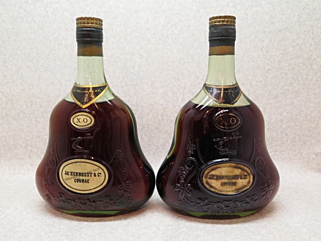 ★ ☆ [Старый сакэ] Ja's Hennessy Jazz Hennessy Xo Green Bottle Gold Cap Congac 700ML 2 Set OT ☆ ★ ★ ★ ★