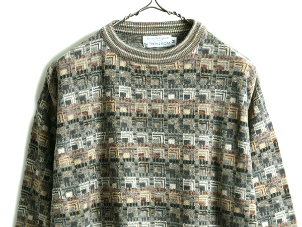 熱販売 セーター ニット 長袖 総柄 別注 NORDSTROM x raphael st