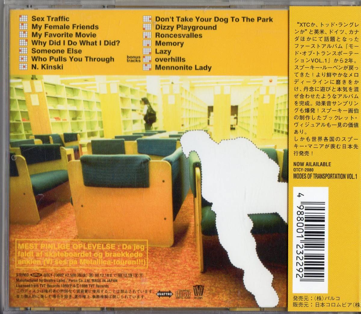 Spookey Ruben /What's A Boy To Do? +2【XTCの遺伝子　EricMatthew参加】帯付1998年モダンポップ_画像2