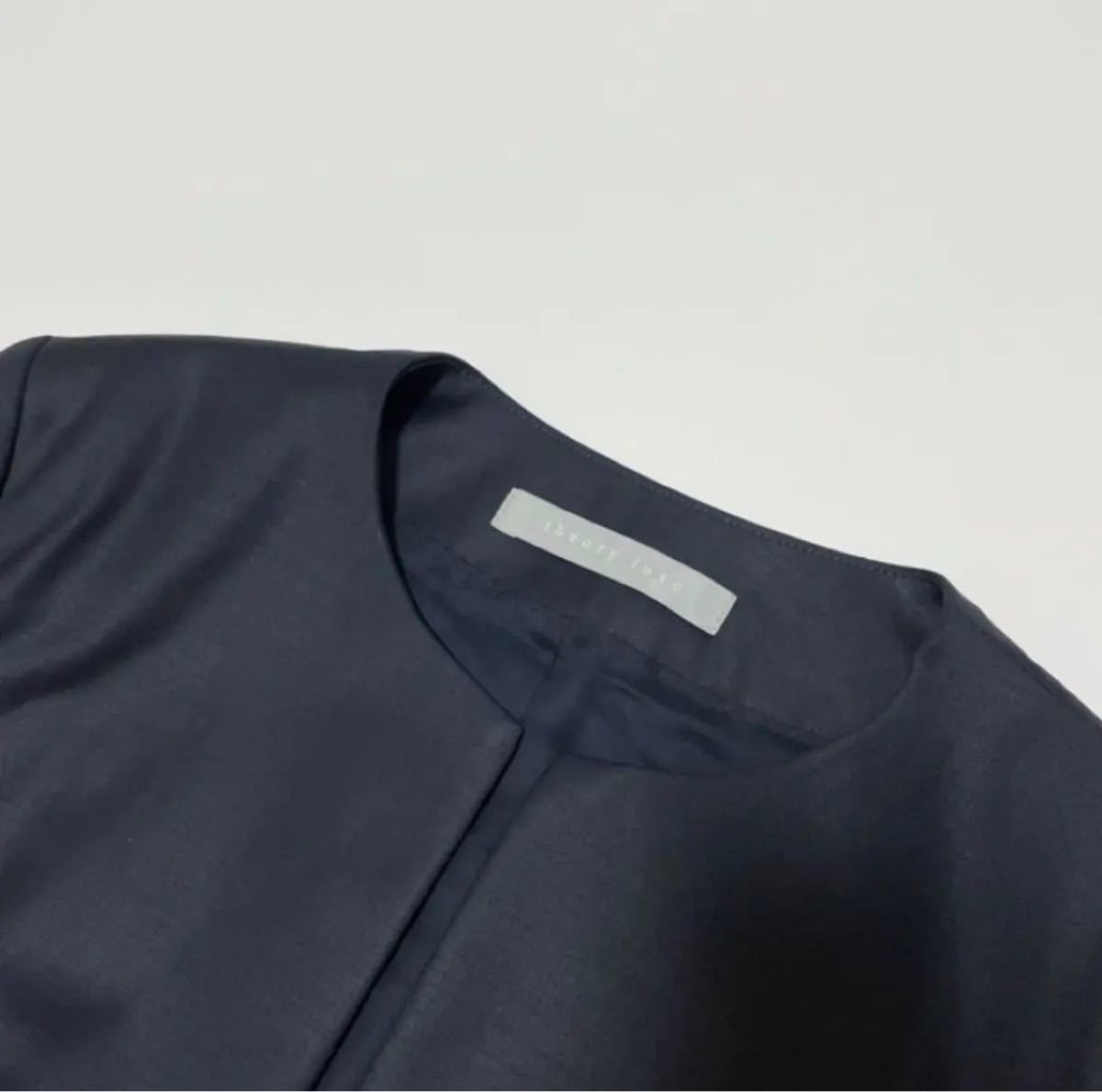 Theory luxe 【美品】EXECUTIVE ジャケット ワンピース ブラック Theory luxe 【美品】EXECUTIVE ジャケット ワンピース ブラック