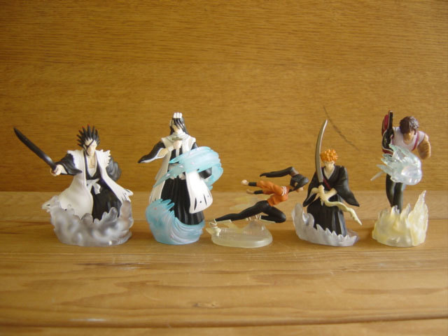 ♯Gbr17Cnブリーチリアルコレクション2全5種BLEACH黒崎更木剣八:♂BANDAIバンダイ♀200円〓007308_c