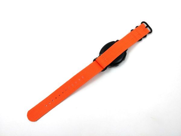  нейлоновый милитари ремешок наручные часы текстильный ремень nato модель orange X черный 20mm