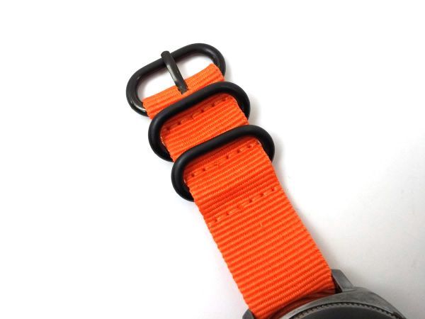  нейлоновый милитари ремешок наручные часы текстильный ремень nato модель orange X черный 20mm