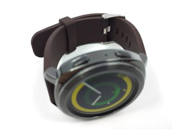 スポーツバンド 交換 腕時計ベルト ストラップ シリコン ラバー ブラウン 20mm_画像2