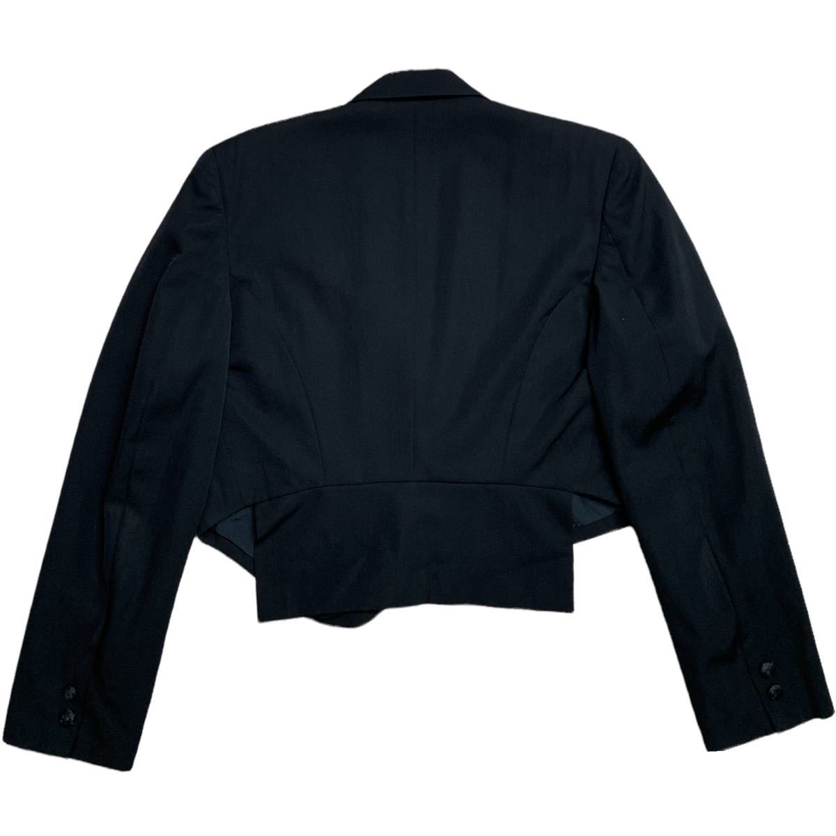 AW1988 COMME DES GARCONS CROPPED PULLOVER JACKET 80s Comme des Garcons Vintage укороченные брюки жакет тянуть over 