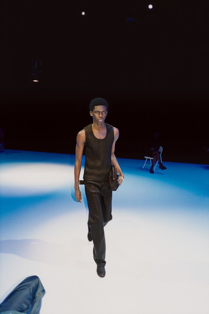 SS2021 BOTTEGA VENETA SALON 01 DANIEL LEE QUILTED LEATHER TROUSERS