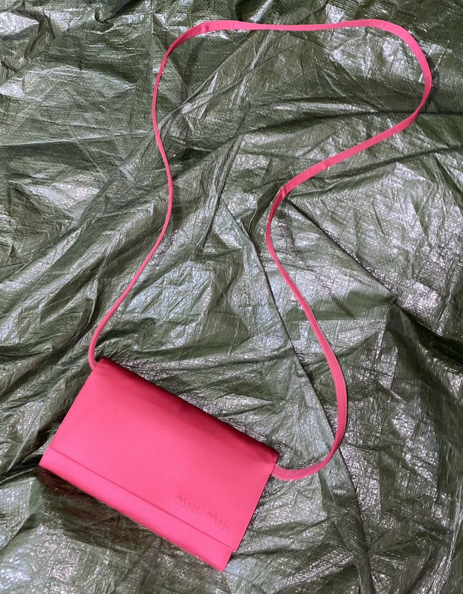 90s MIUMIU WALLET BAG MiuMiu shoulder bag 