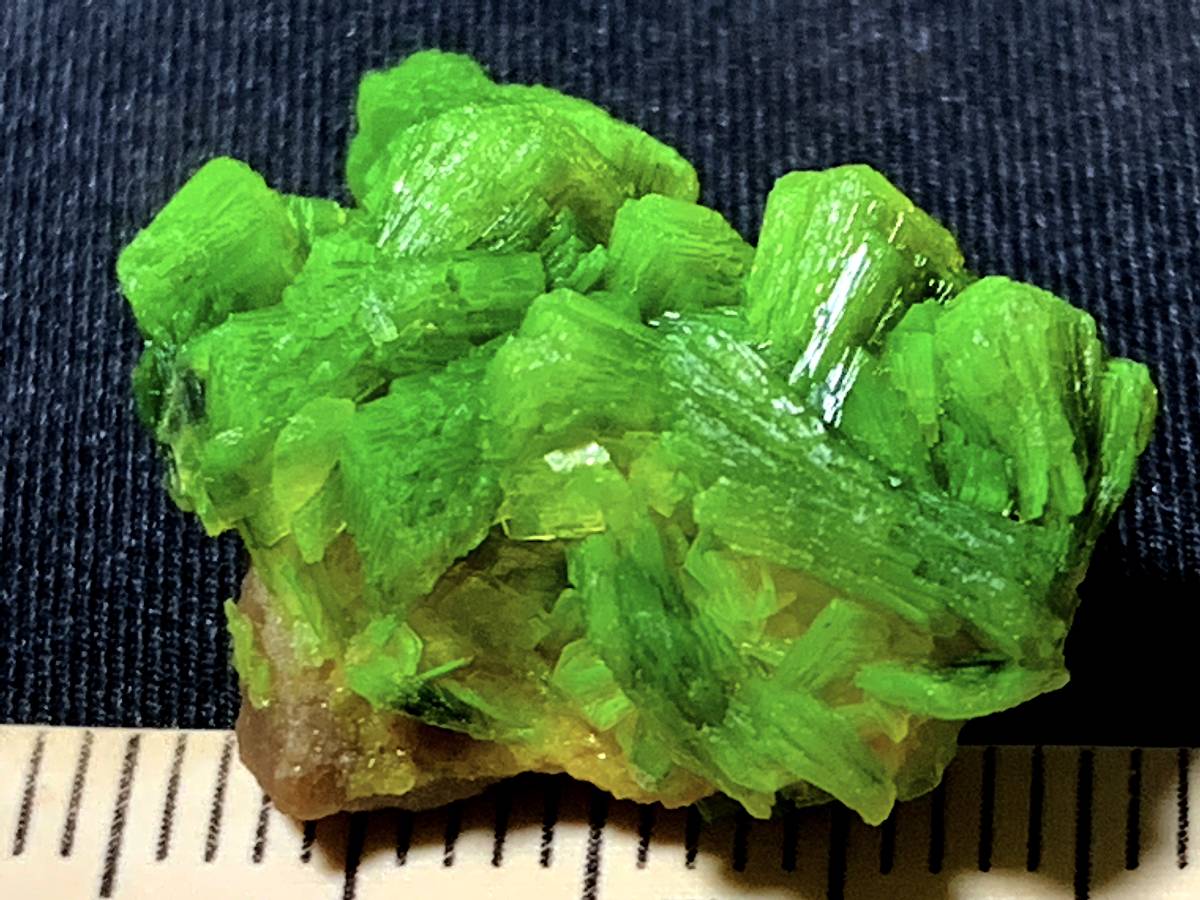 【超稀産】燐灰ウラン鉱 オーチュナイト Autunite（ドイツ産鉱物標本）