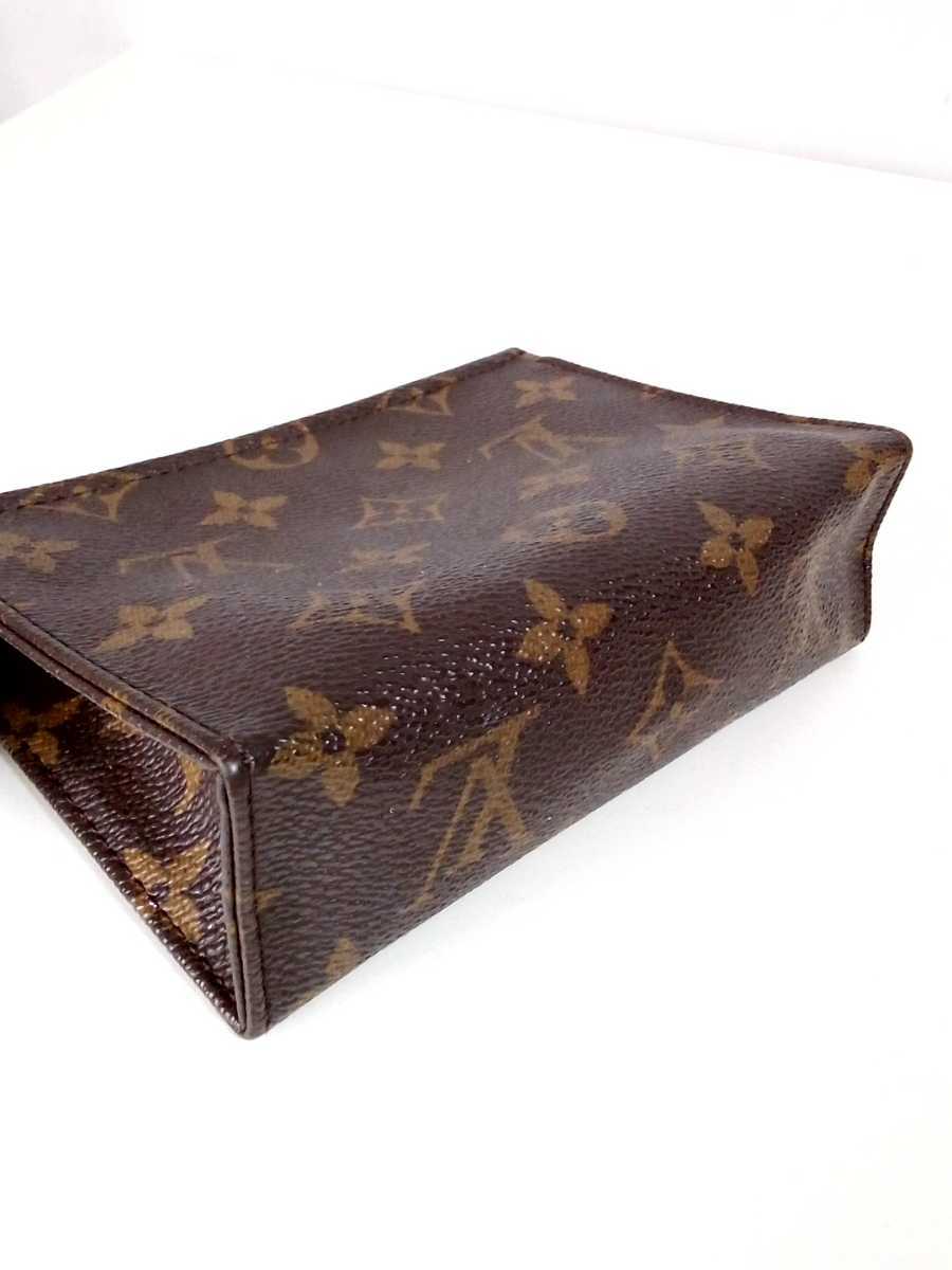 SA140-60◆ LOUIS VUITTON ルイヴィトン　ポッシュトワレット　モノグラム　ミニポーチ w14.5cm×H10cm_画像5