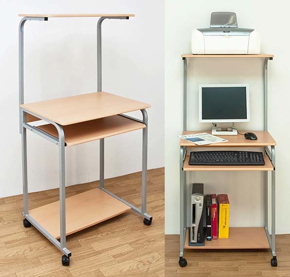  shelves attaching Basic . sliding table attaching computer desk * natural _pk