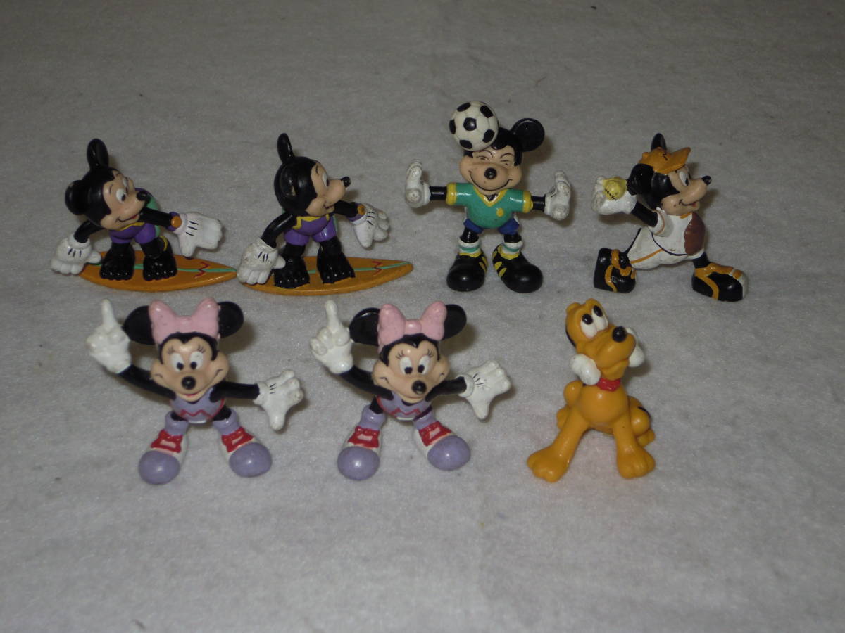 レトロ ディズニー キャラクター フィギュア サーフィン サッカー 野球