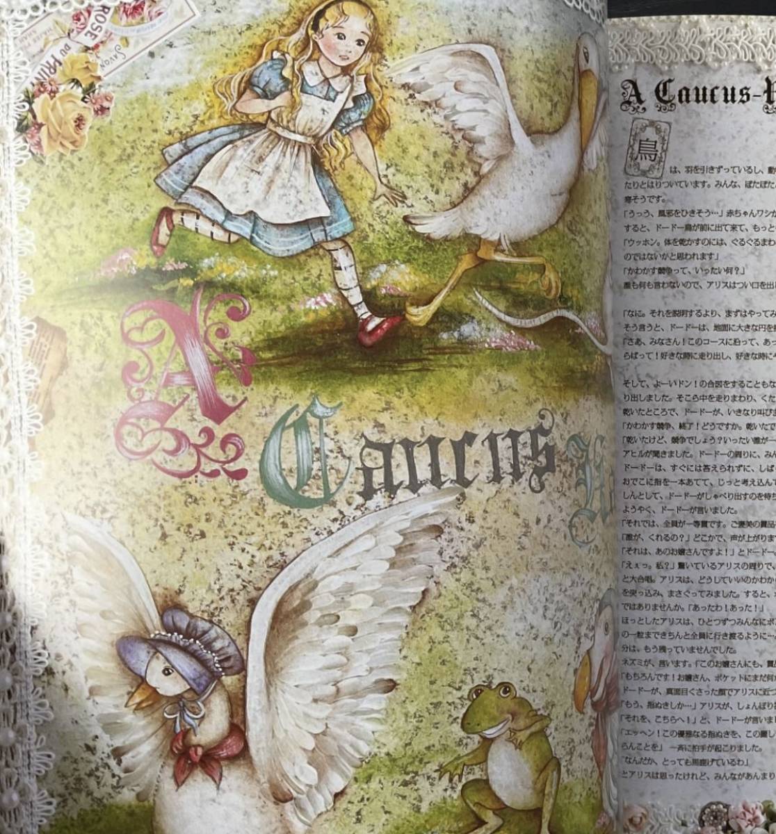 手芸本＋DVD■ARTBOOK_FLEAMA■送料無料 TOLE トール デザイン 楠田誓子 不思議の国のアリス ALICE IN WONDERLAND 7260円 特製カード付属