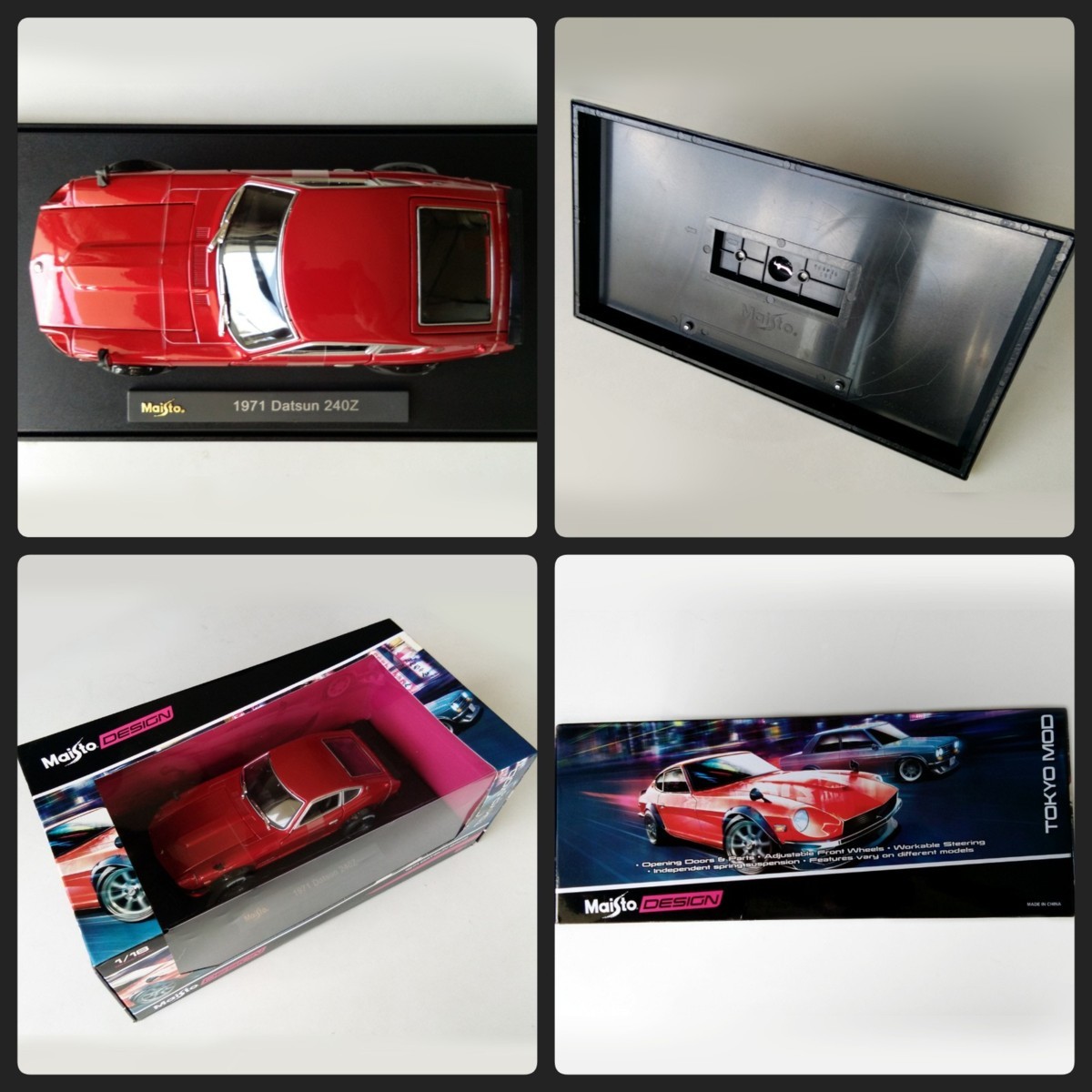 Maisto ミニカー 1/18 Datsun240Z 1971年式 レッド_画像3