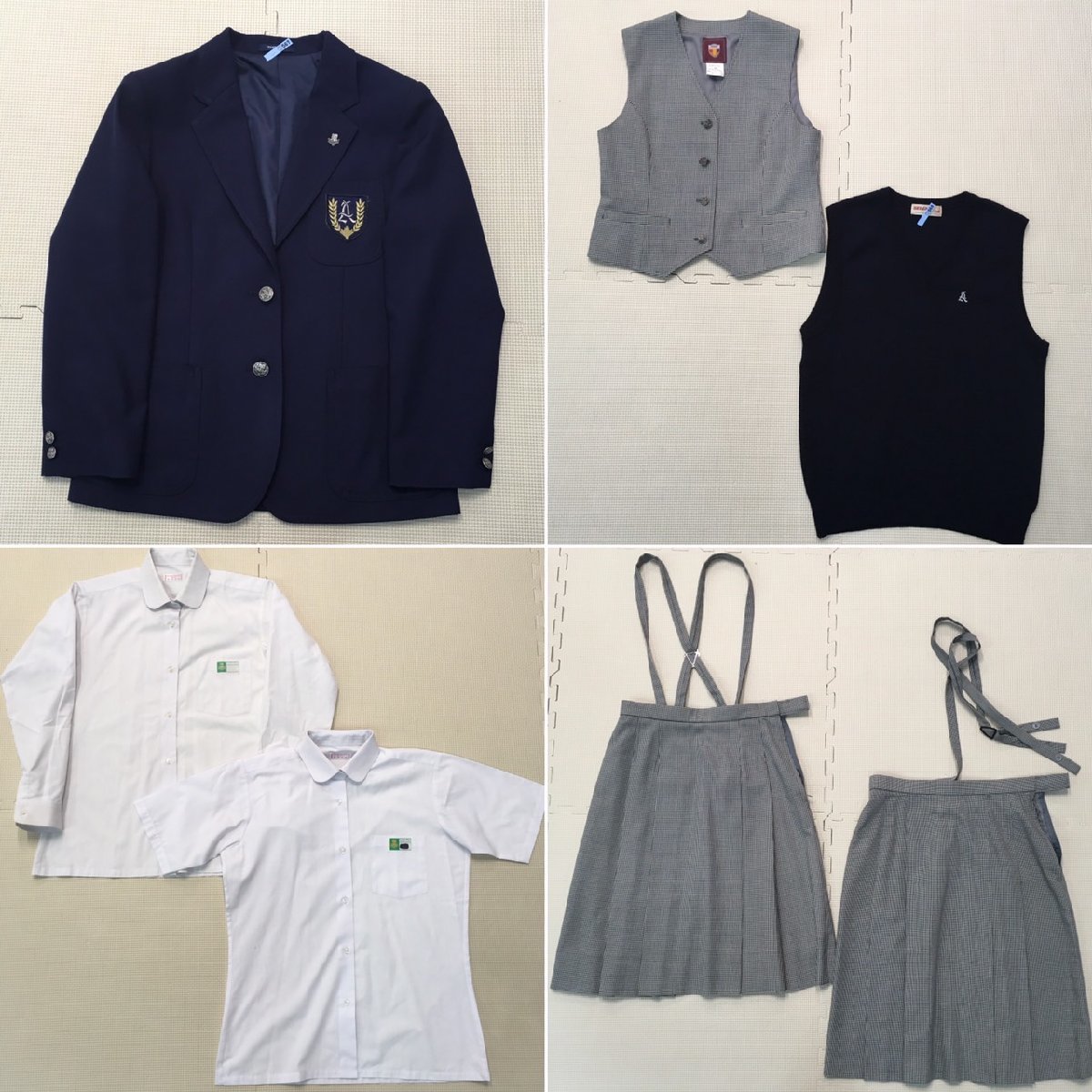 AT108-3 (中古)栃木県 旭中学校(旧制服) 7点セット /校章付/M AT108-3 (中古)栃木県 旭中学校(旧制服) 7点セット /校章付/M