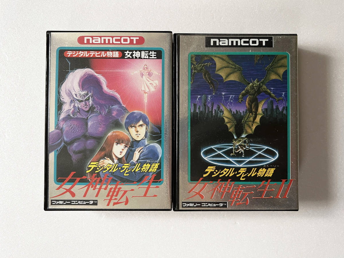ヤフオク! - ファミコン 女神転生 1 2 セット デジタルデビルストー...