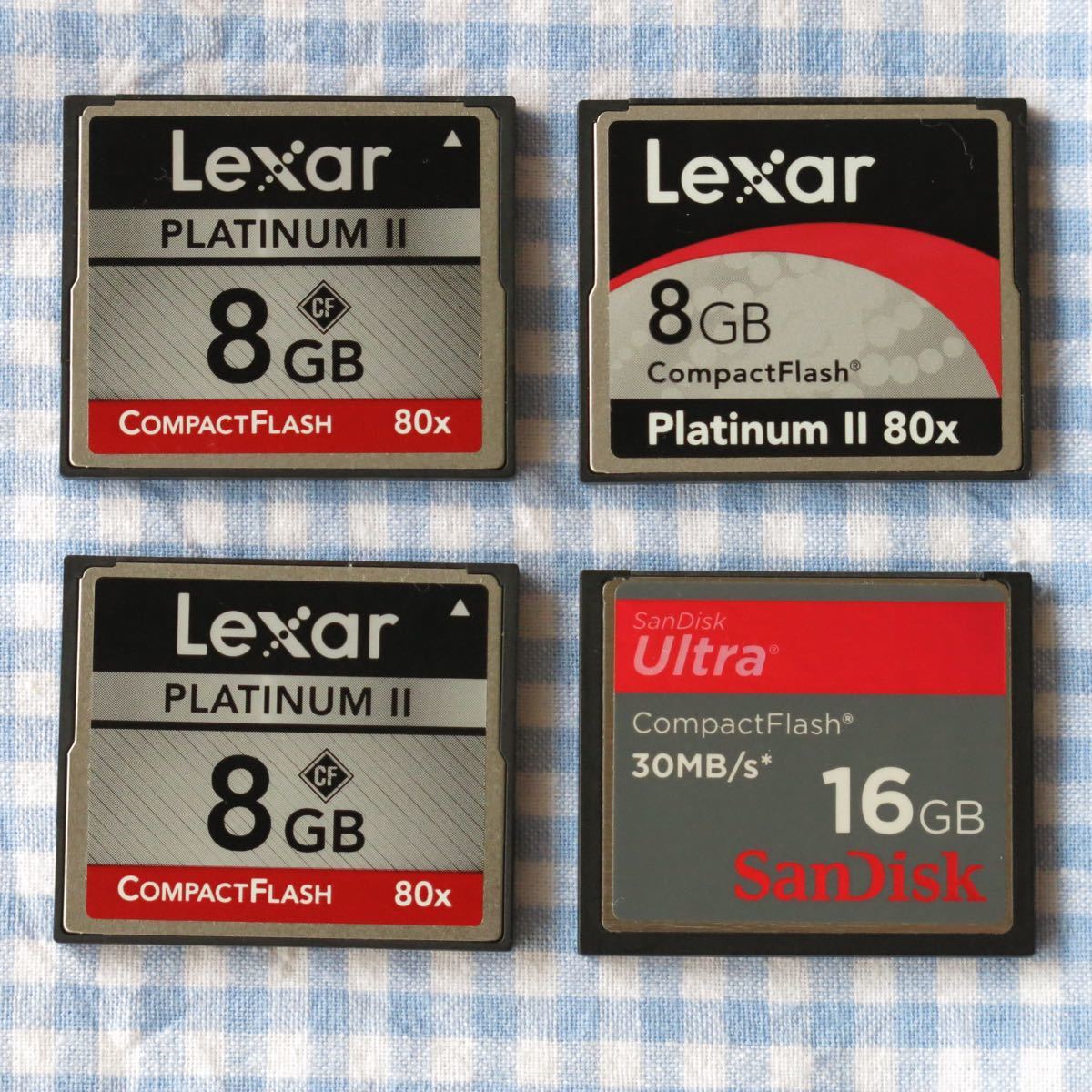 SanDisk Lexar コンパクトフラッシュカード16GB 4枚セット タブレット ...