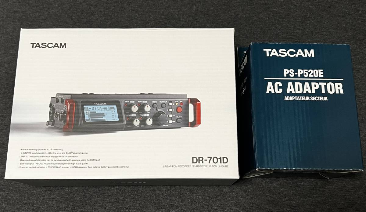 最終値下げ・送料無料!!【全て未開封・新品】TASCAM DR-701D カメラ