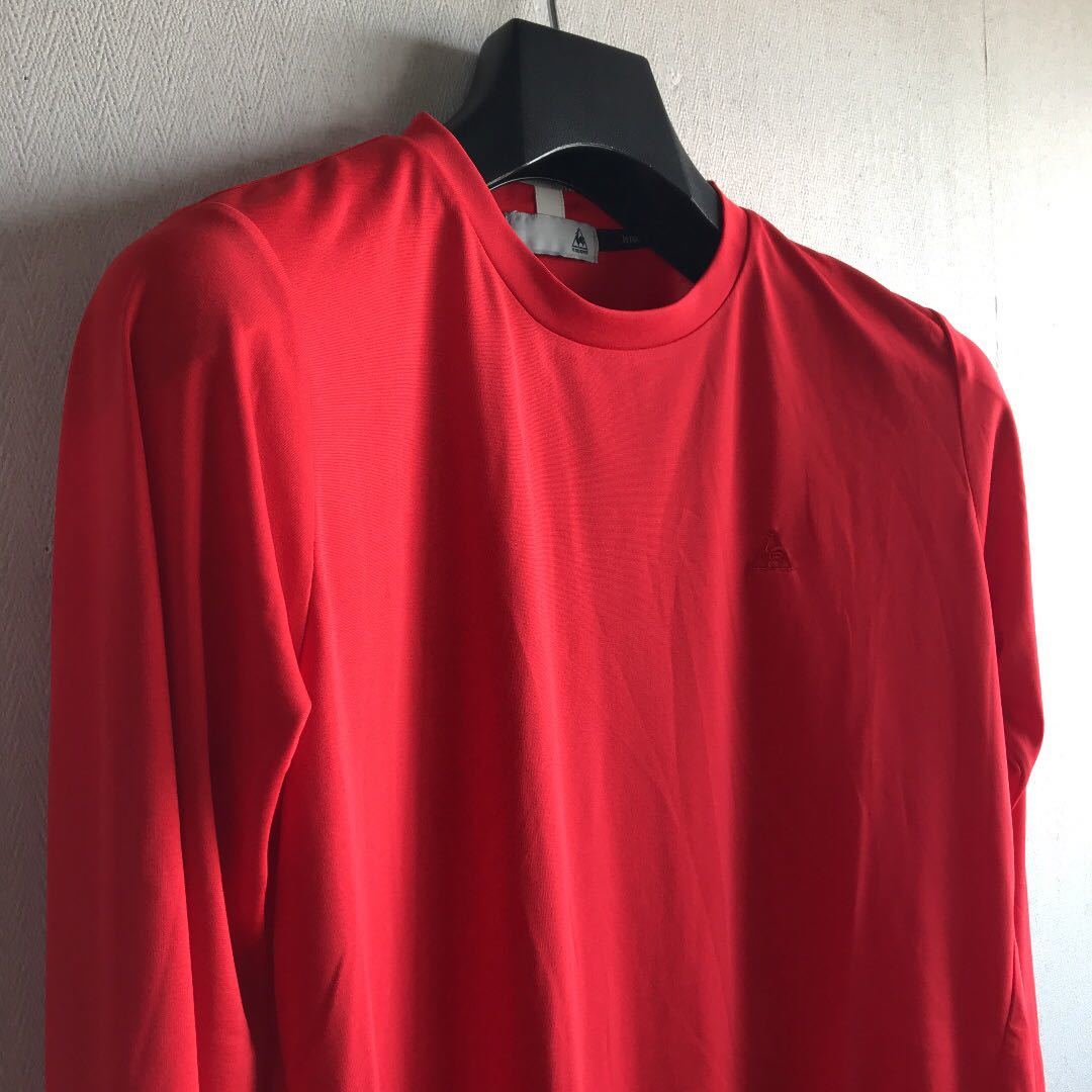ルコック　レディース長袖シャツ　赤M　定価12100円　QLWMJB00
