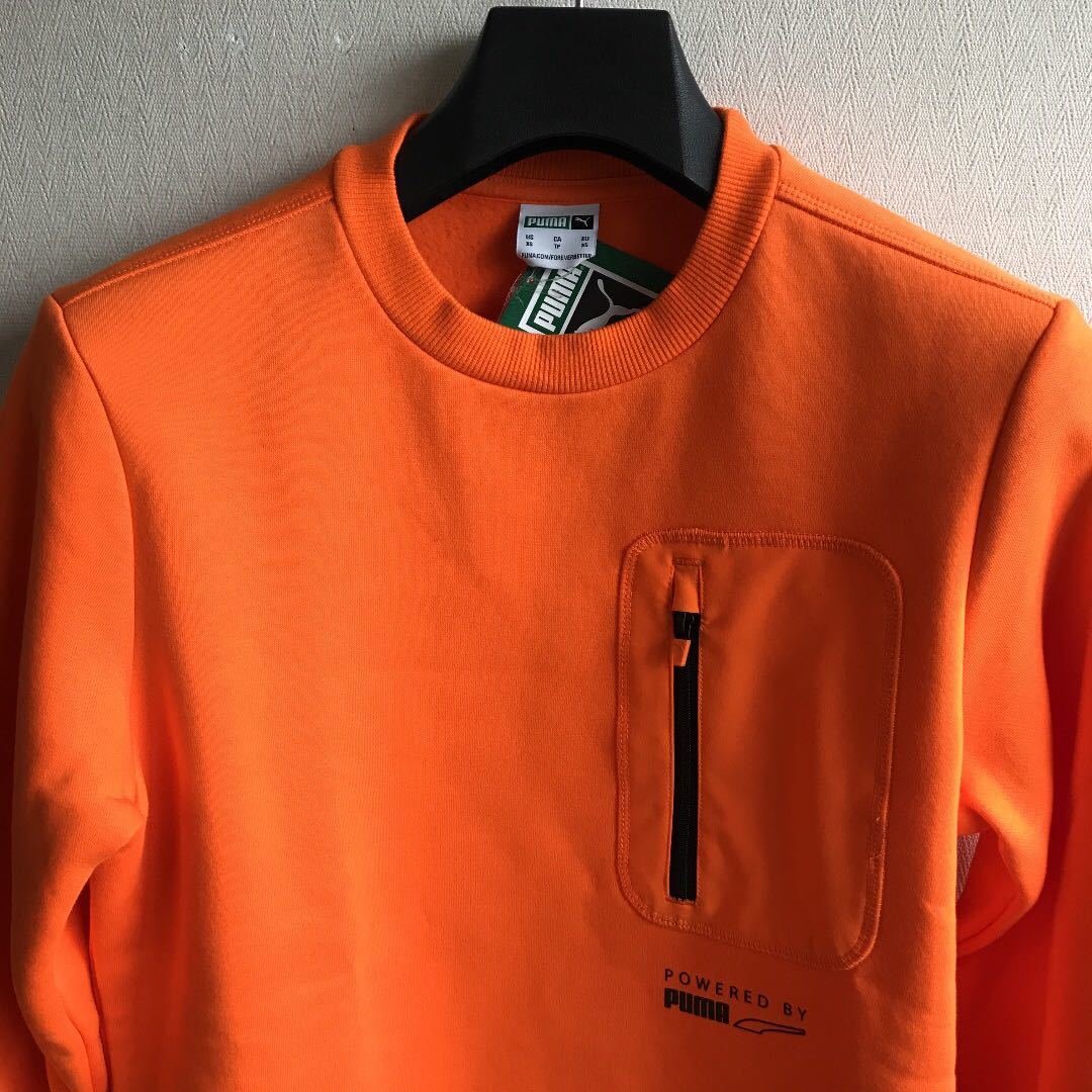  Puma мужской обратная сторона ворсистый тренировочный orange за границей XS размер обычная цена 8250 иен 534321