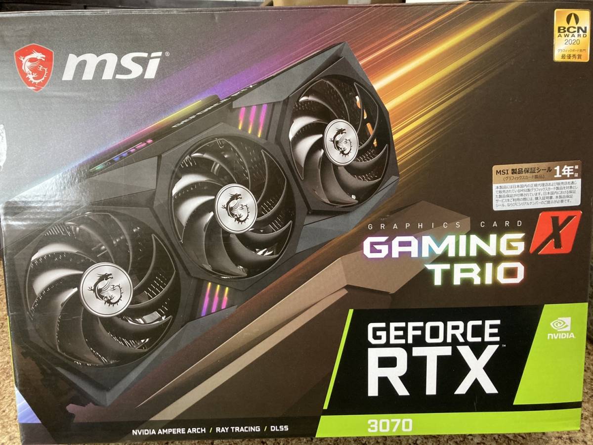 MSI GeForce RTX 3070 GAMING X TRIO グラフィックスボード VD7417-