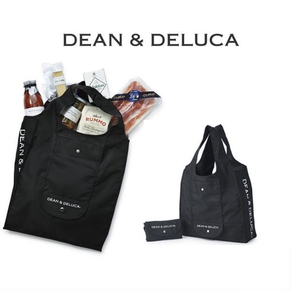 DEAN＆DELUCA エコバッグ グレー bag40gy 折りたたみ式 コンパクト お買い物バッグ トートバッグ 携帯便利 大容量