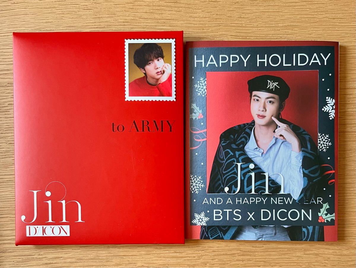 Dicon BTS goes on クリスマスアコーディオン両面カード　ジン　ソクジン　JIN