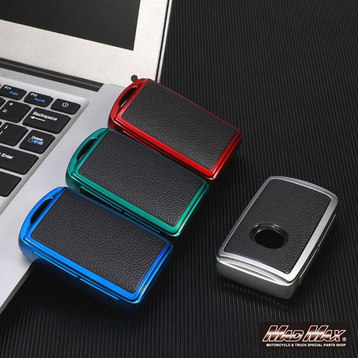  Mazda exclusive use leather style TYPE B 3 button type TPU soft smart key case blue /MAZDA3 fast back MX-30[ mail service postage 200 jpy ]