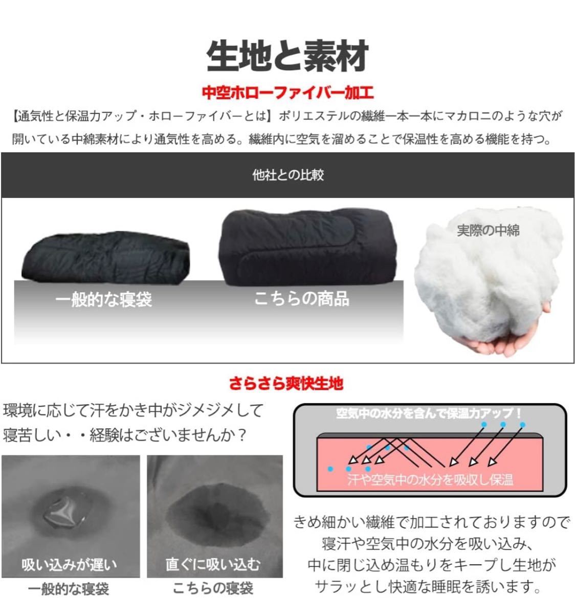 寝袋 シュラフ 封筒型 デジタル迷彩 コンパクト 冬用 夏用 最低使用温度 -15℃
