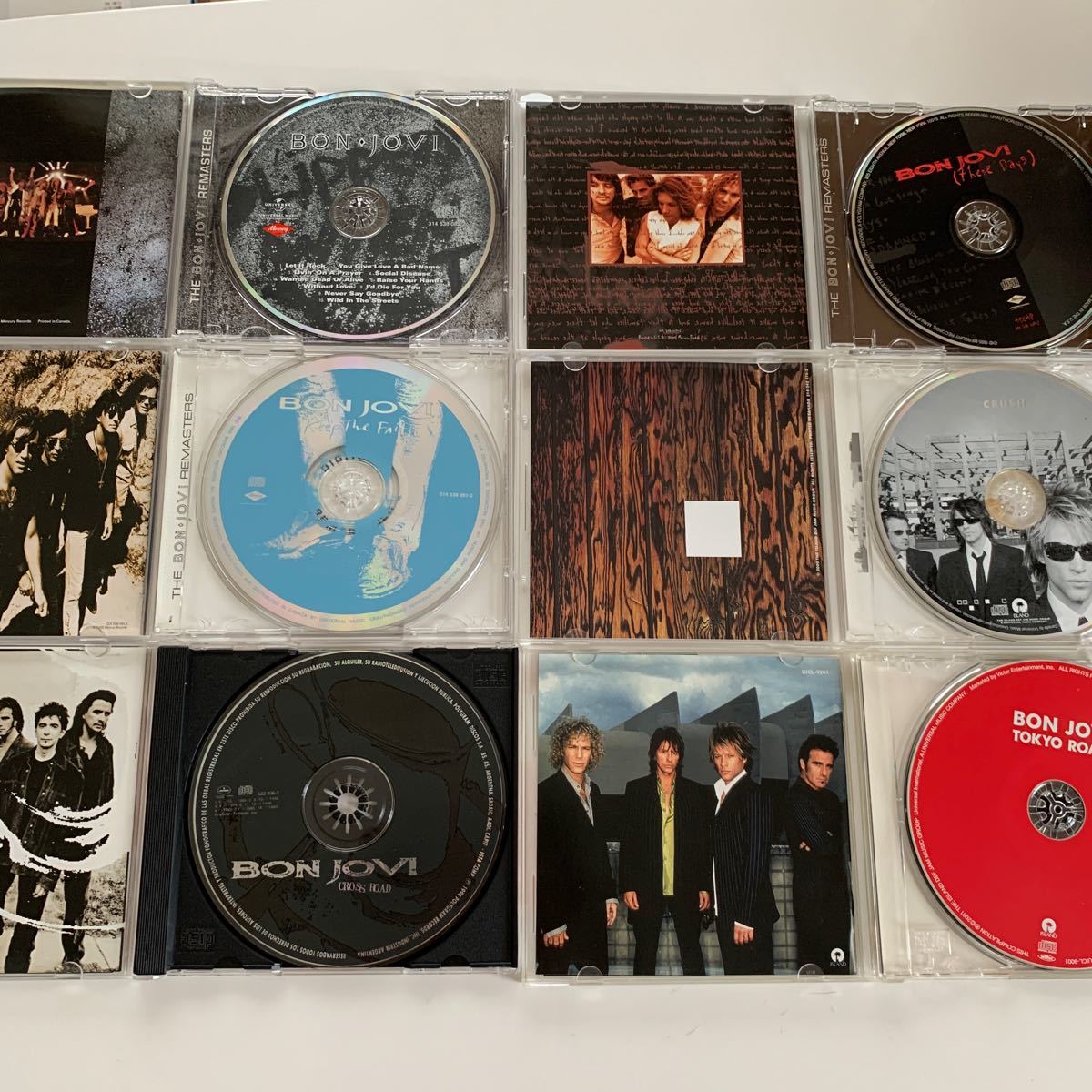 BON JOVI CD17枚、DVD3枚(アルバムのボーナスDVD2枚含む)まとめ売り