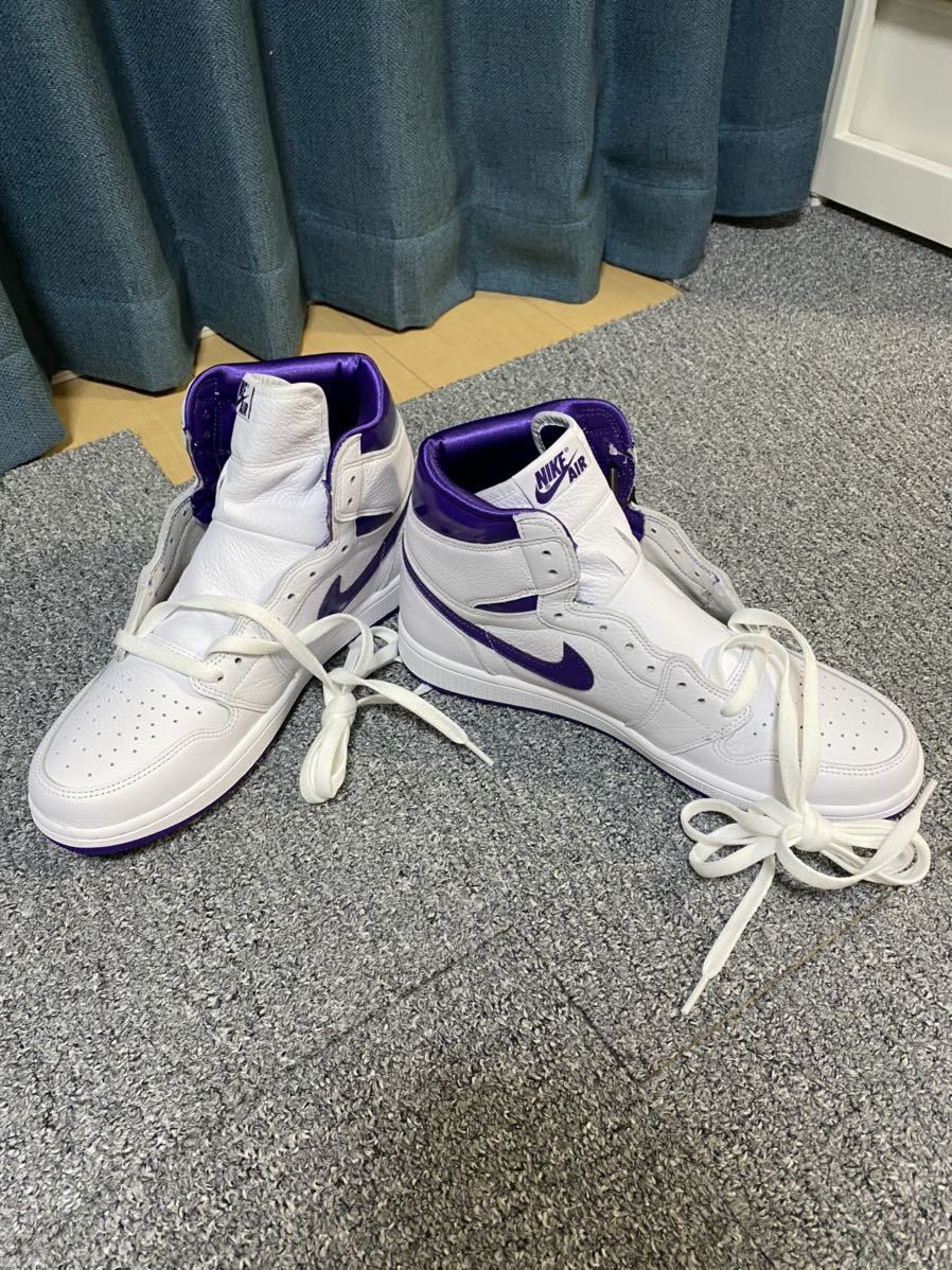 [新品・本物]NIKE ナイキ　Air Jordan 1 High OG Court Purple 28.0cm_画像1