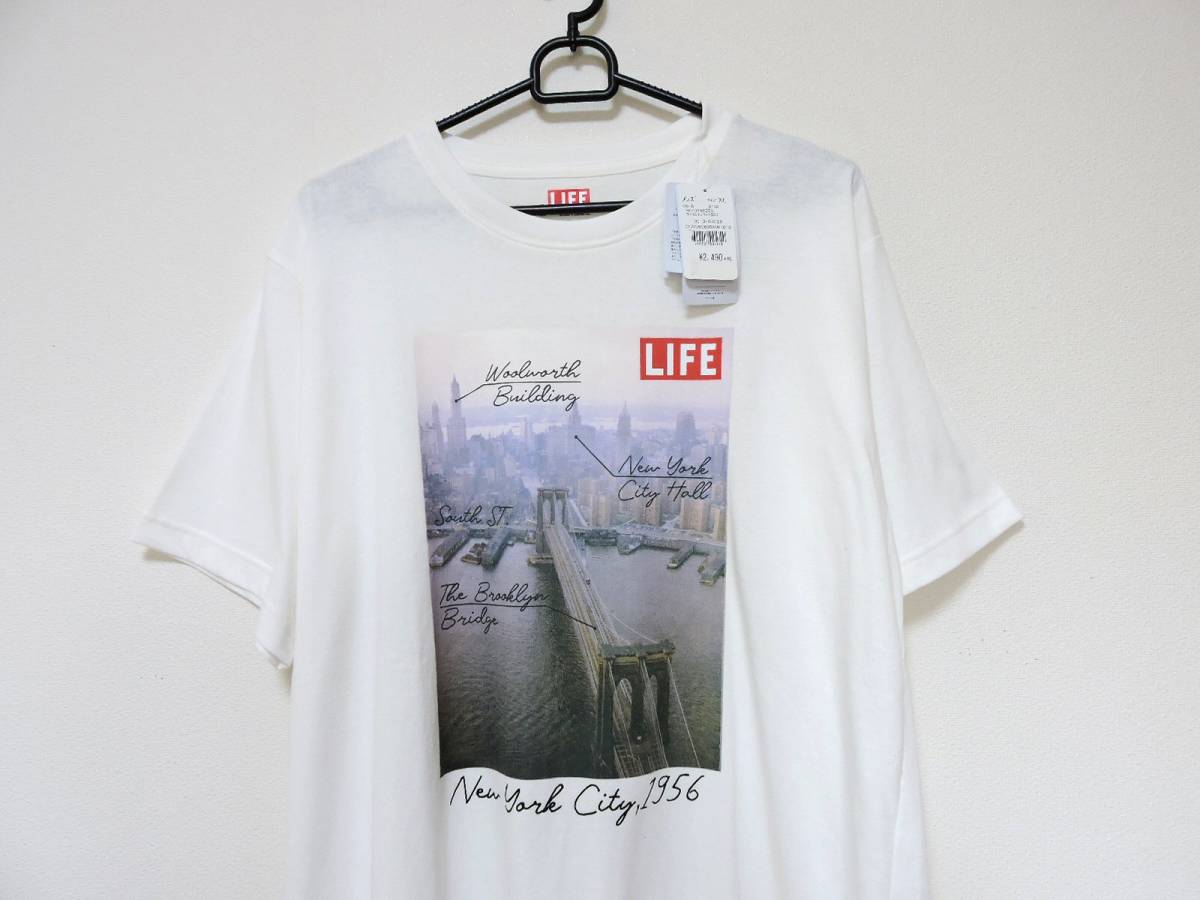 未使用　LIFE　ライフマガジン　Tシャツ　XL　白_画像3