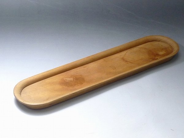 △60SK2011△木製一文字盆煎茶盆長方盆煎茶道具茶道具刳り貫| JChere