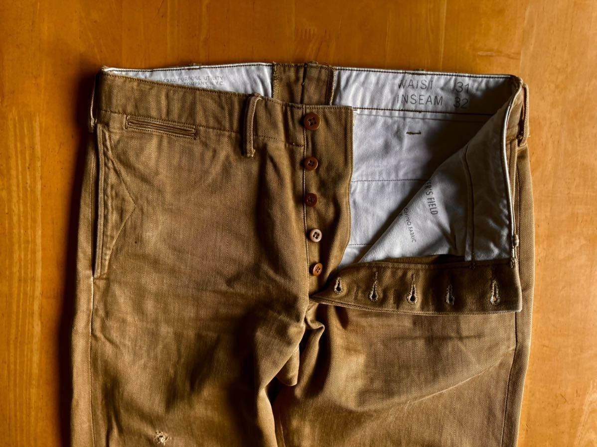 ヤフオク! - RRL ハードツイルオフィサーズチノ 31/30 渋い生地...