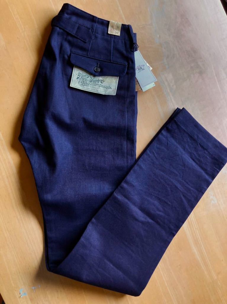 希少 RRL バックルバックリジッドデニムトラウザー チノ パンツ