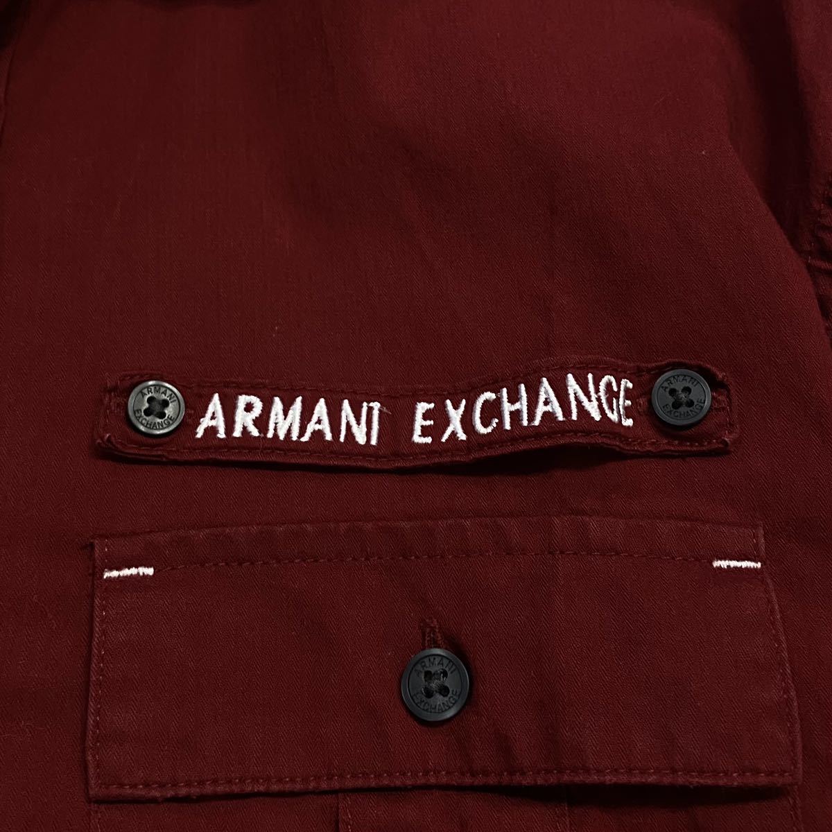 A/X ARMANI EXCHANGE/アルマーニエクスチェンジ コットン100% デザインシャツ メンズM_画像7