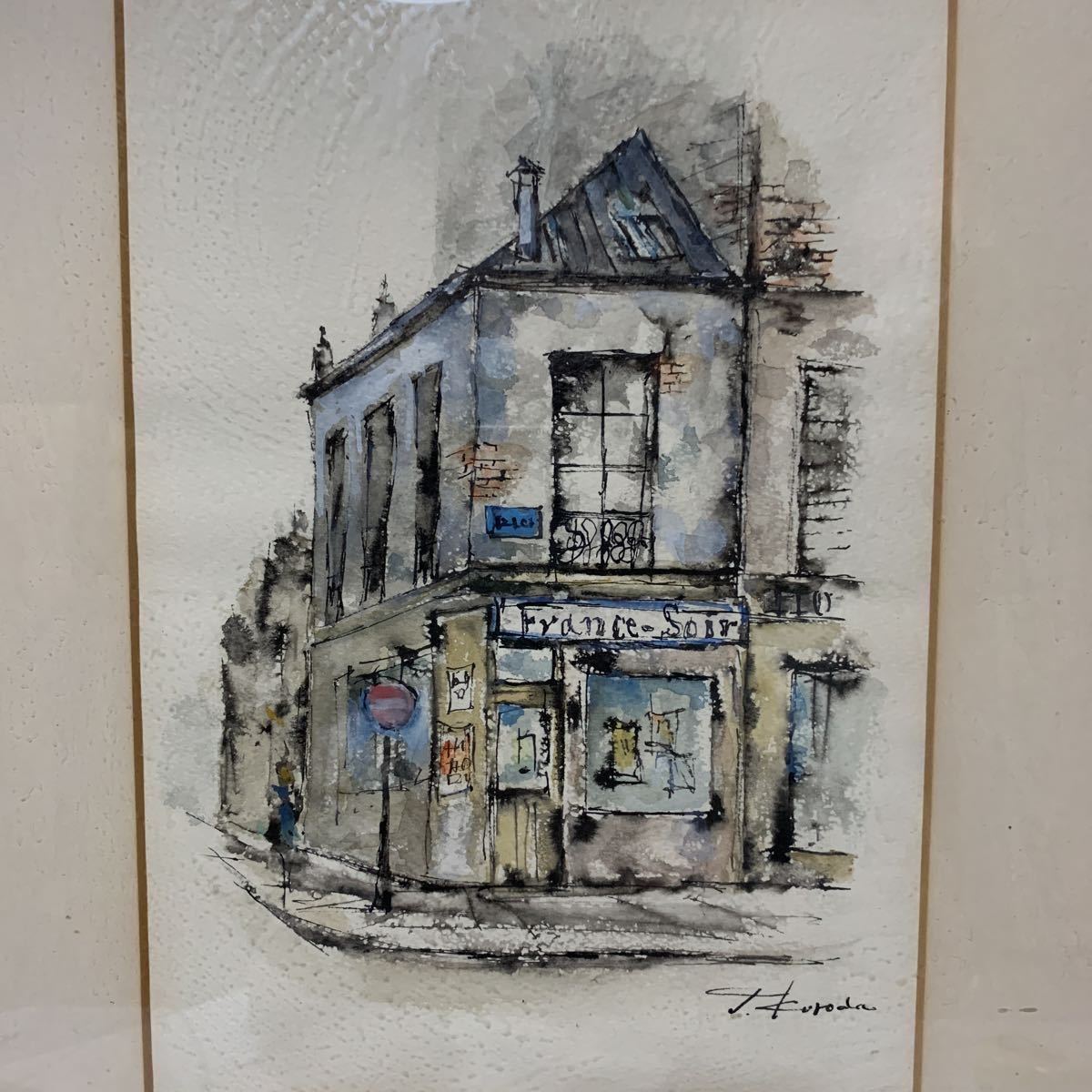 正規品新品未使用品 G50 絵画 新聞屋 風景画 建物 水彩画 Www Idealmusicorp Com