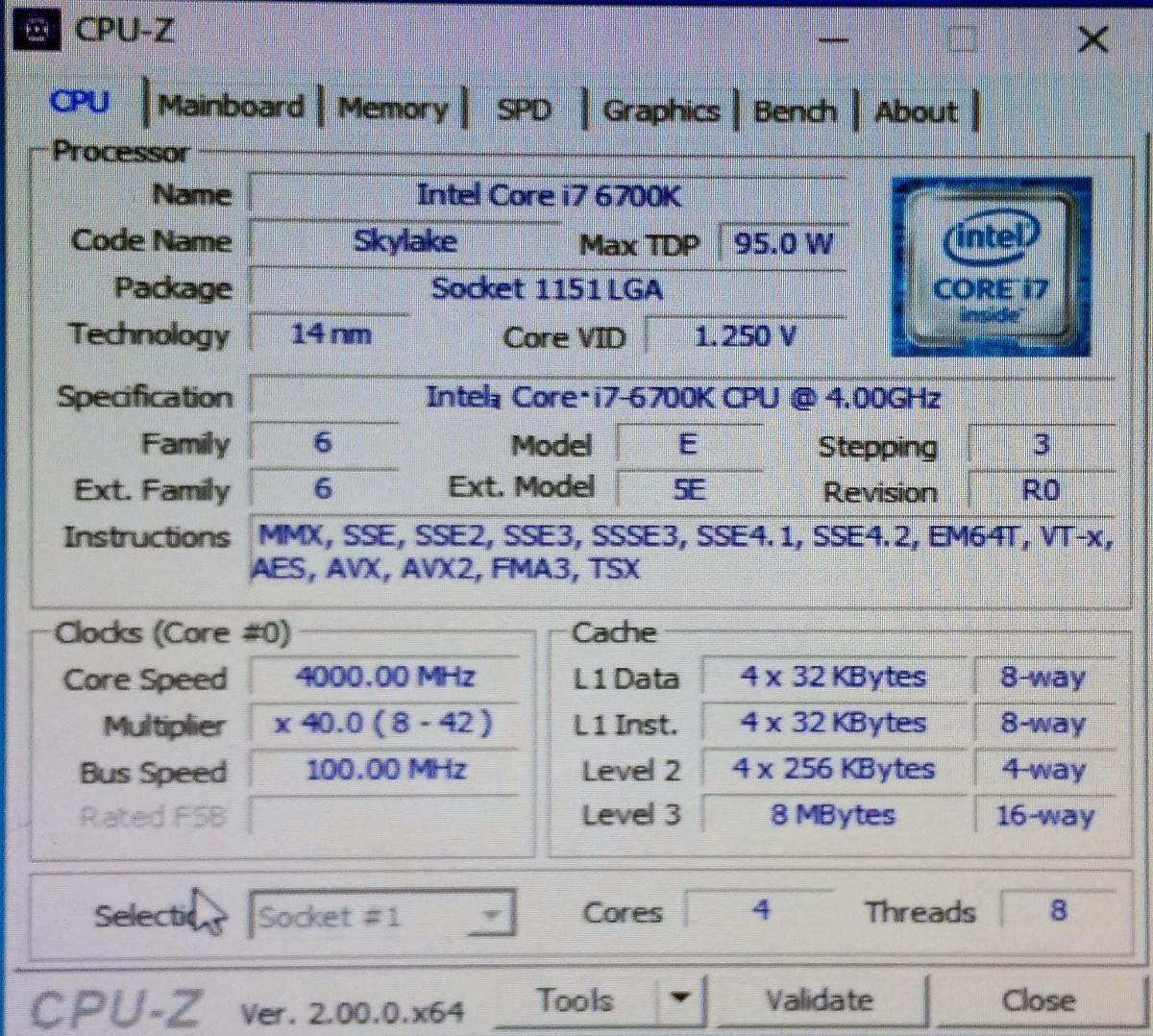 CPU Intel Core i7 6700K☆4コア8スレッド4.0GHz動作品 | contifarma.pe