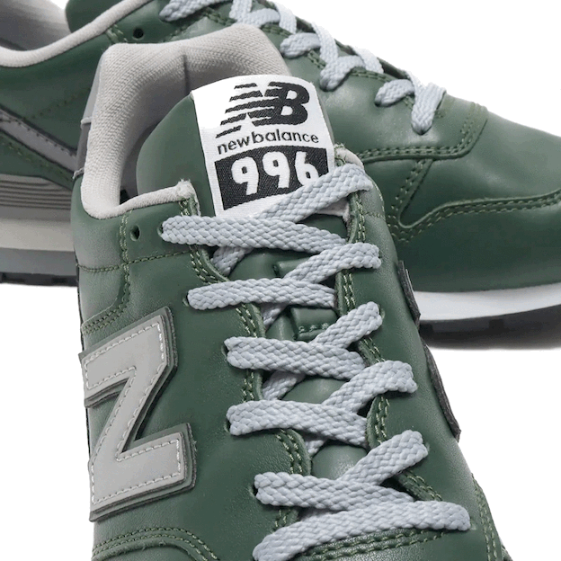 国内正規品オールレザー New Balance CM996NC GREEN US9.5 27.5cm USA製オリジナルM576コンセプト グリーン×グレー 緑スニーカー 限定M996_画像9