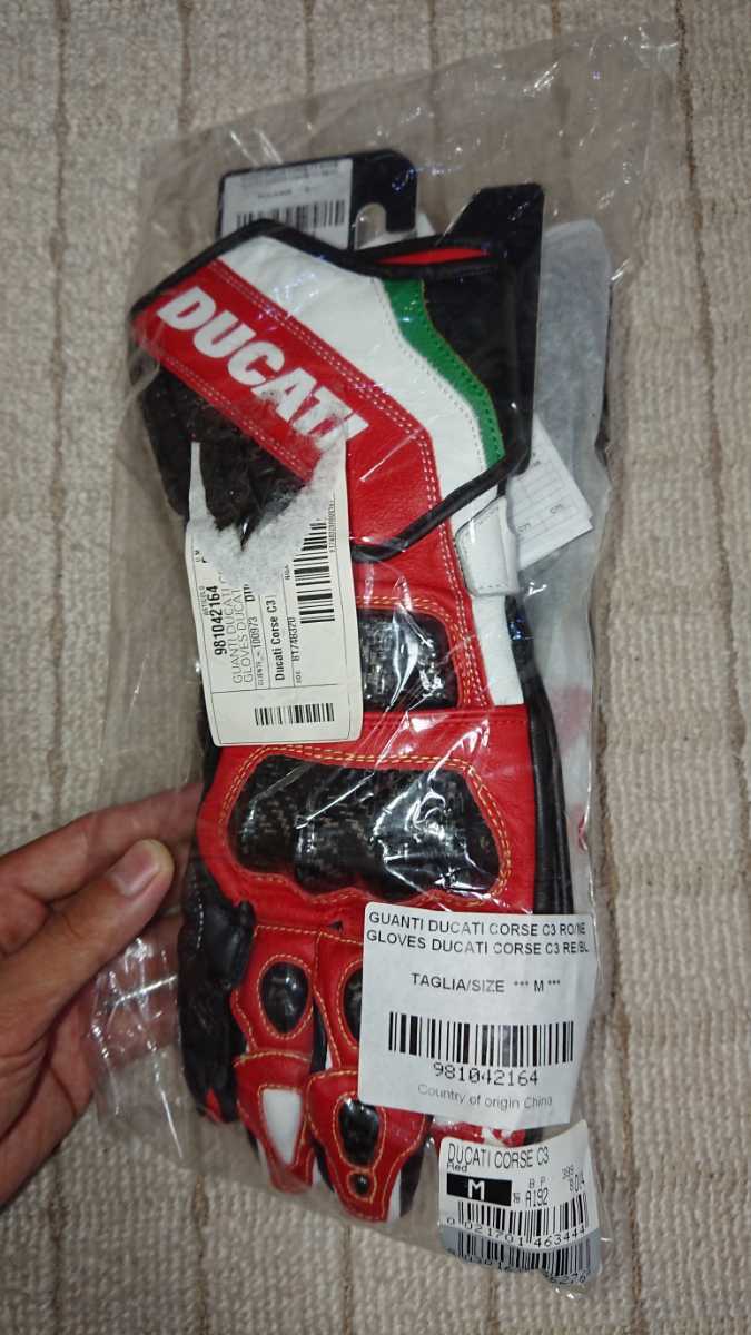 在庫一掃】 Ducati Corse Gloves C3 レザーグローブ Leather サイズM