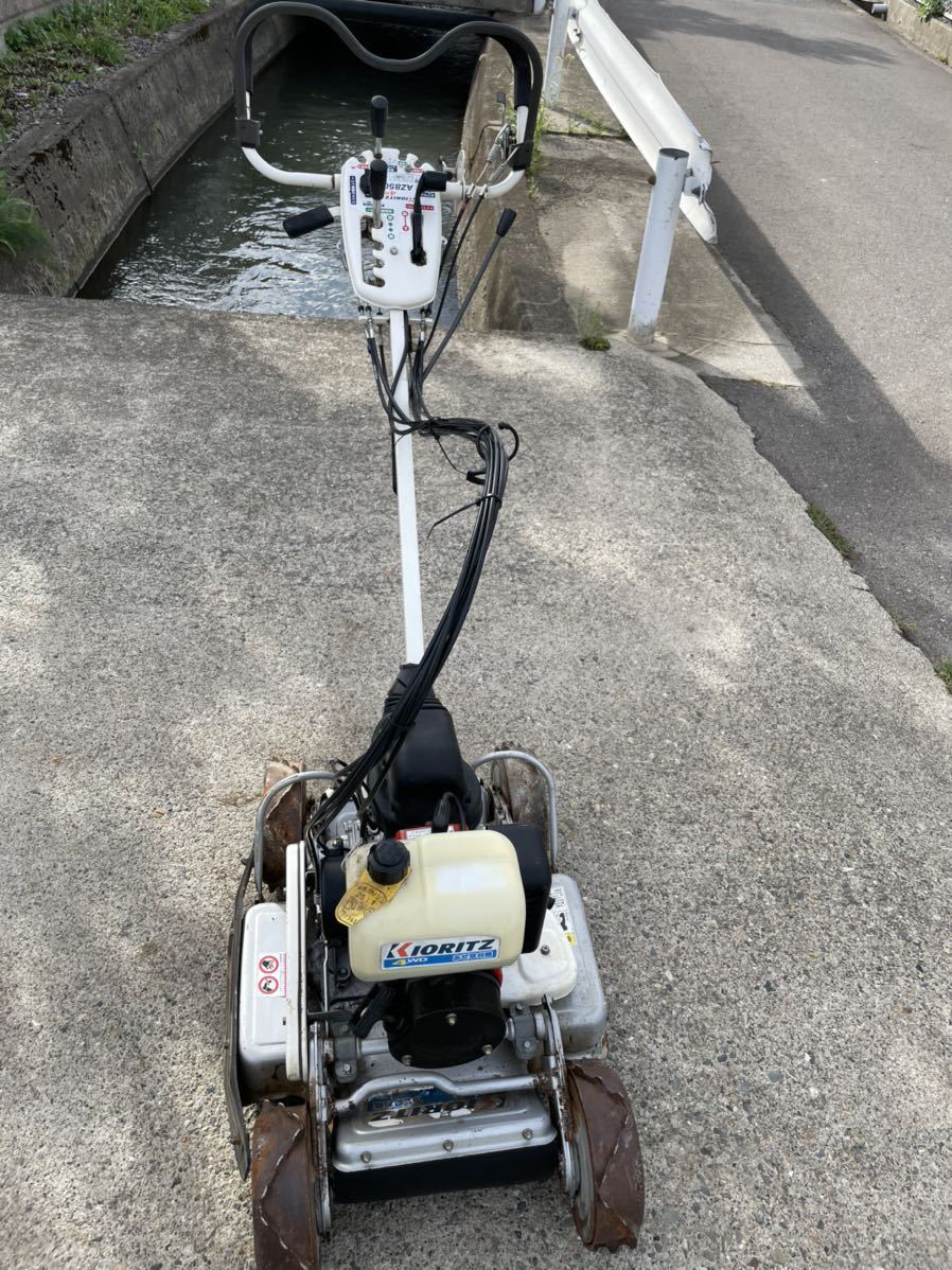 共立4WD ロータリーモア AZ850A自走 あぜ草刈機 ☆実働品○直接